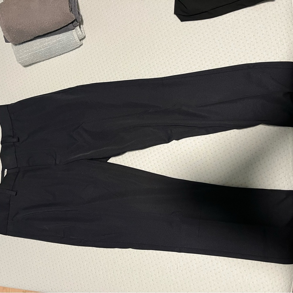 Perry Ellis Men's Navy Blue Slim Dress Pants